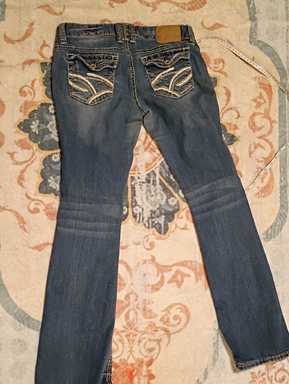 Amethyst Jeans Women's Blue Bootcut Jeans with Embroidered Pockets